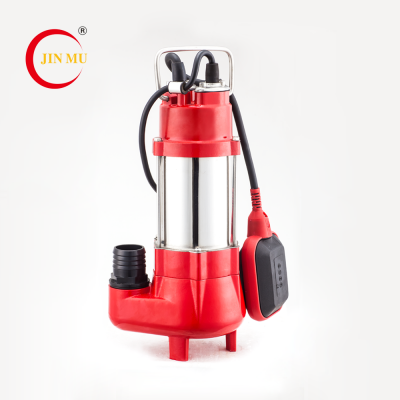 Red 220V electric submersible sewage water pump with float switch